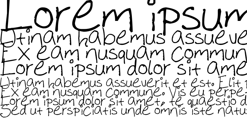 Sample of Sasu's Handwriting