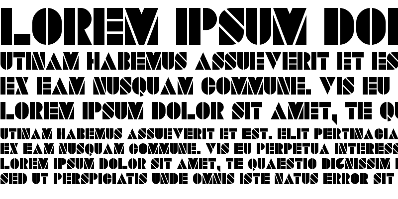 Sample of SAVARO STENCIL