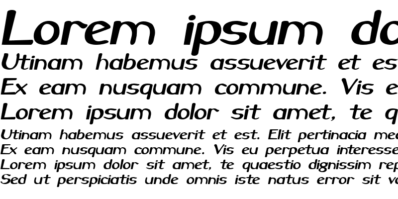 Sample of Savoy-Extended Italic