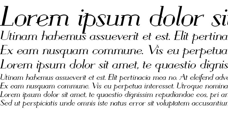 Sample of SavoyRomanNF Medium Italic