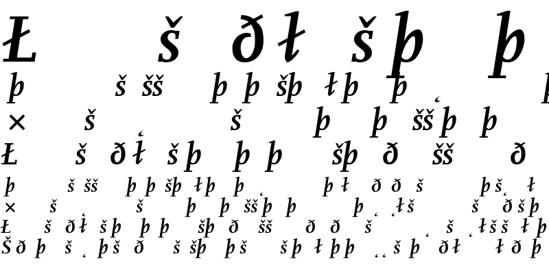 Sample of Scala Bold Italic