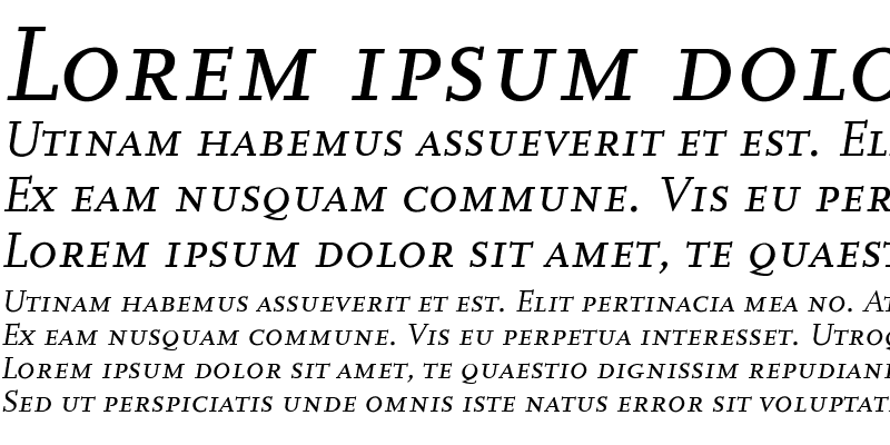 Sample of Scala Medium Italic