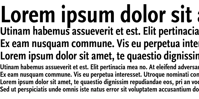 Sample of Scala Sans Cn Bold