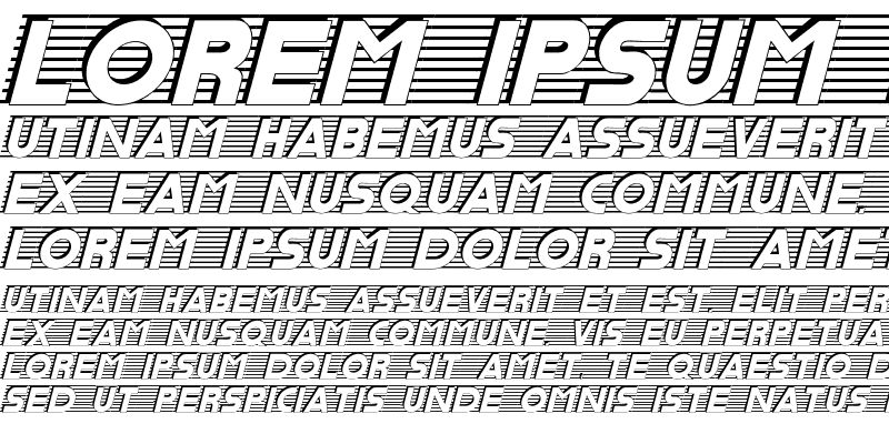 Sample of Scanning Font