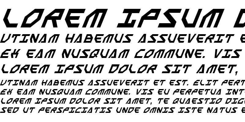 Sample of Scarab Script Italic