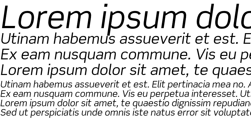 Sample of Scene Std Italic