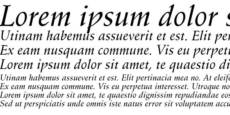 Sample of Schneidler Md BT Medium Italic