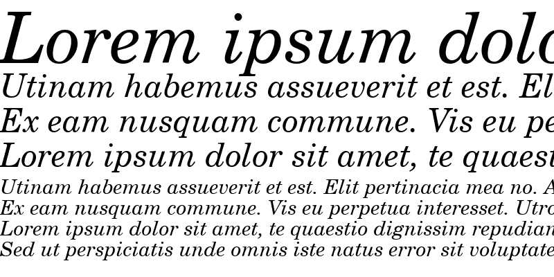 Sample of Scholar Italic