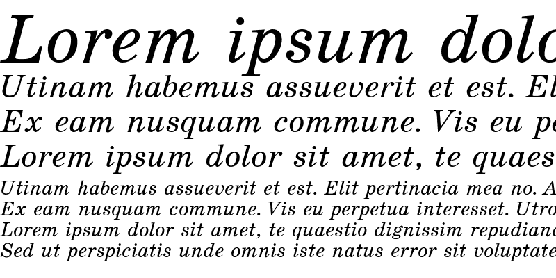 Sample of SchoolDL Italic