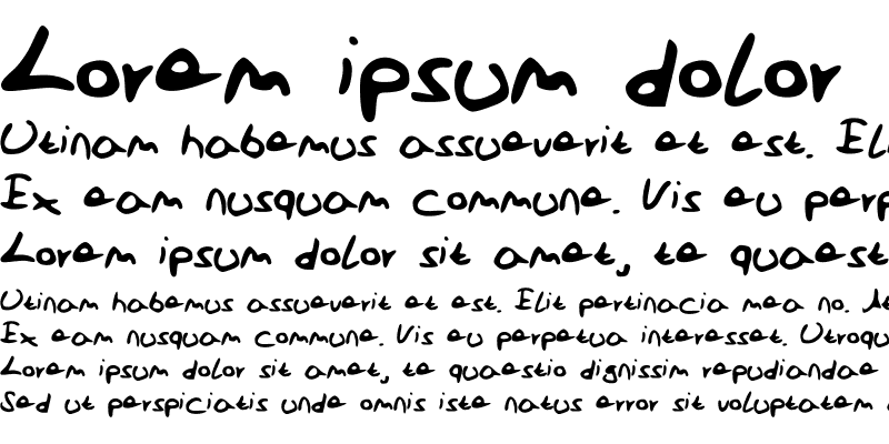 Sample of SchoolFont