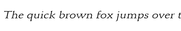 Preview of SchroederWide Italic