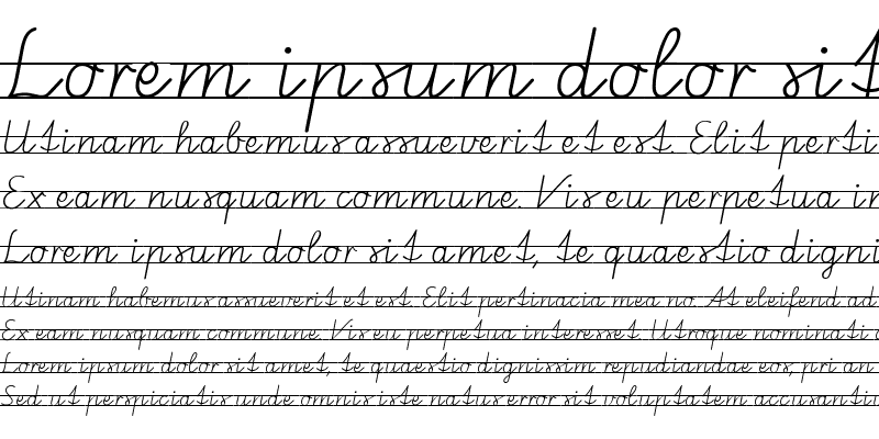Sample of SchulschriftA-L2 Medium