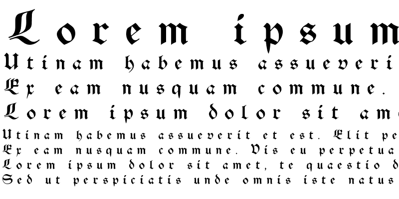 Sample of Schwaben Alt UNZ1A Italic