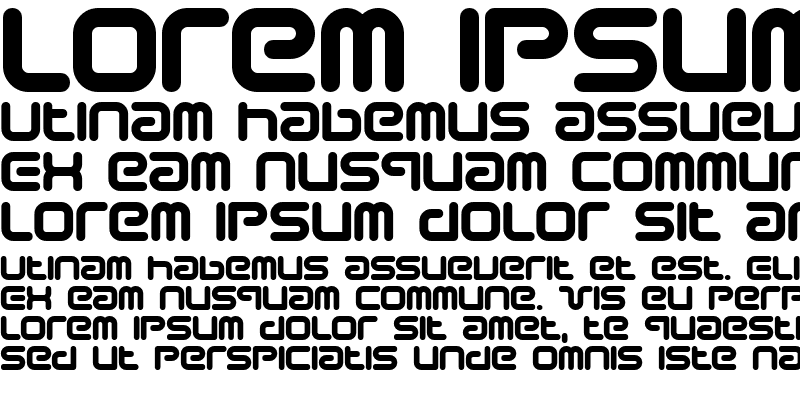 Sample of Sci Fied Bold
