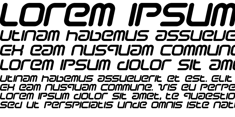 Sample of Sci Fied Italic