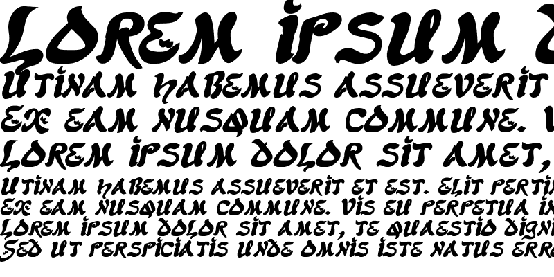 Sample of Scimitar Bold Italic