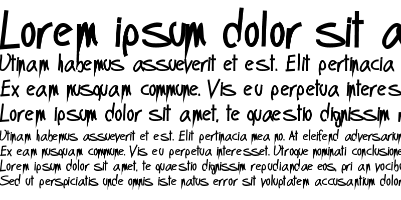 Sample of ScobeyScript Bold