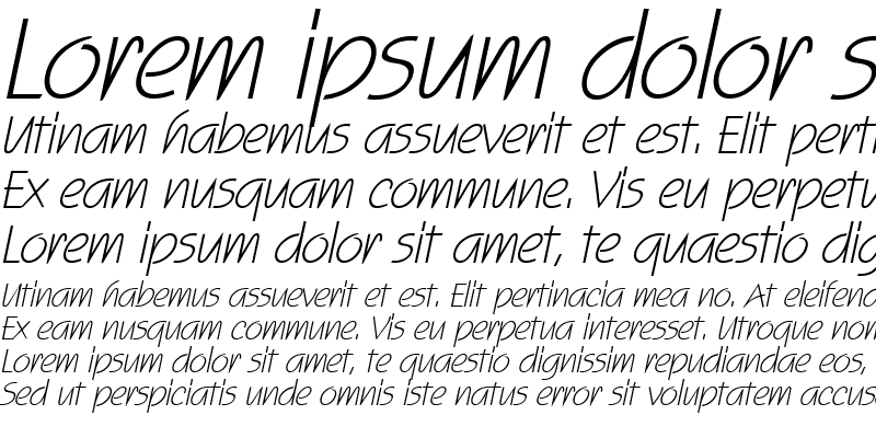 Sample of Scogin Italic