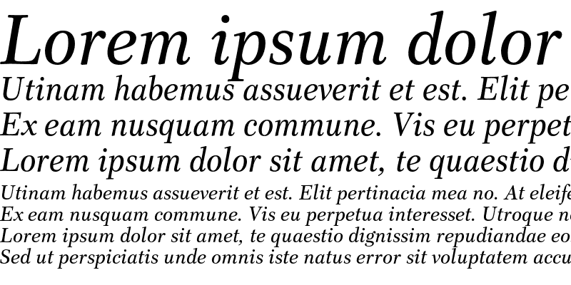 Sample of Scotch Middle Italic