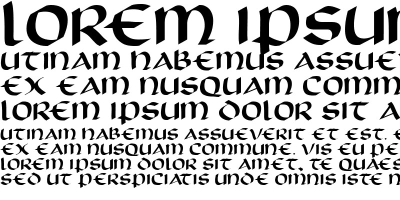 Sample of Scotford Uncial