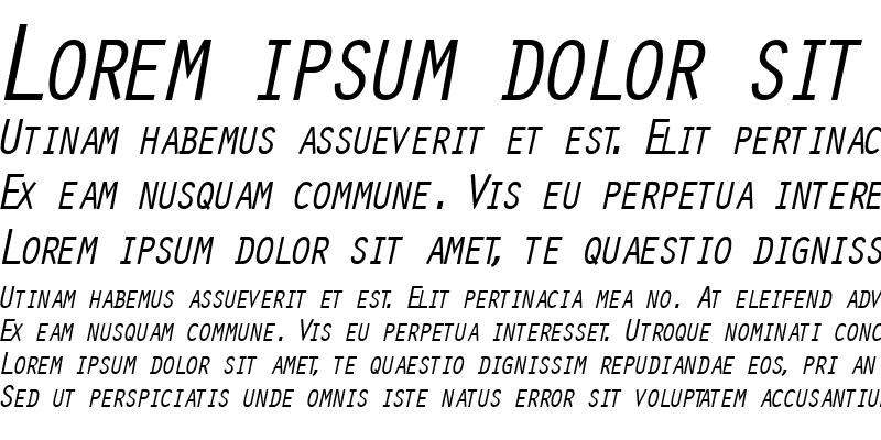 Sample of ScribeSCapsSSK Italic