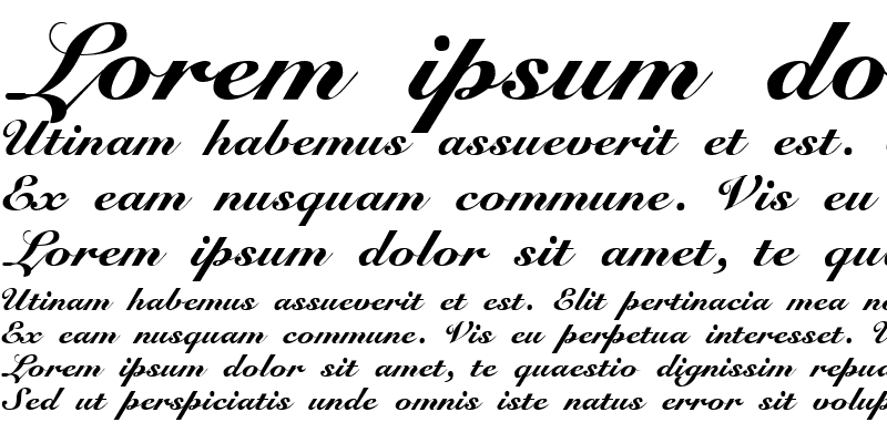Sample of Script-Roundhand