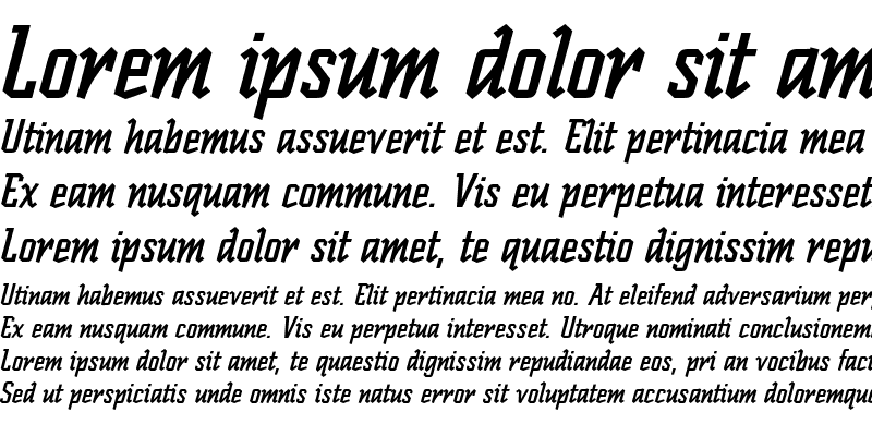 Sample of Scriptek Italic Plain