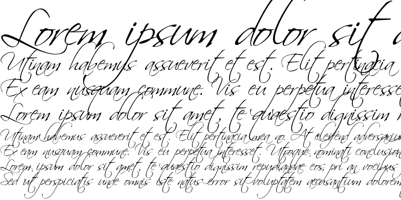 Sample of Scriptus Regular