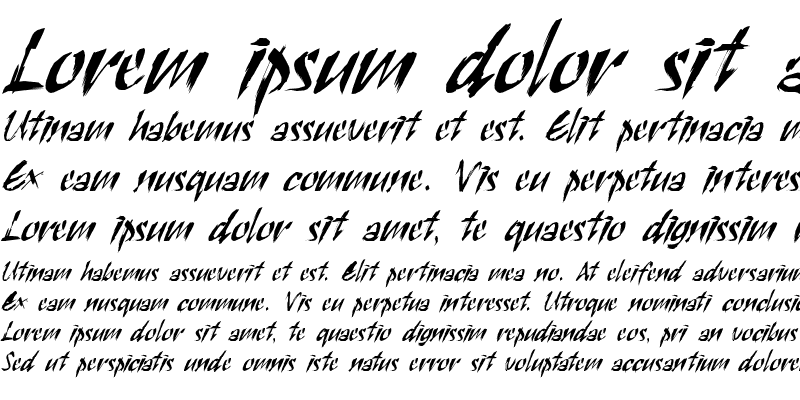 Sample of Sctratch-Condensed Italic