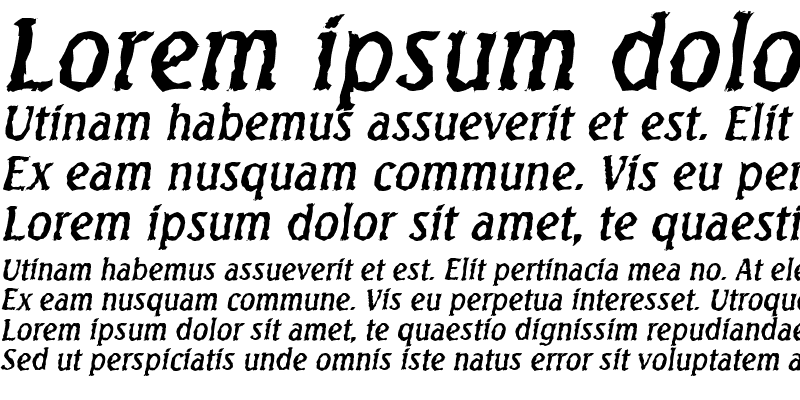 Sample of SeagullRandom Italic