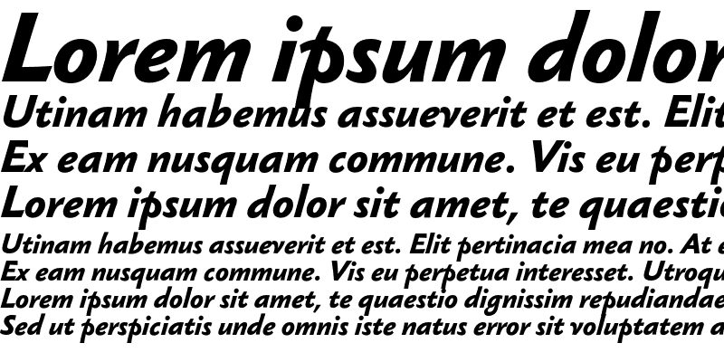 Sample of Sebastian Medium Medium Bold Italic