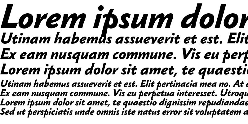 Sample of Sebastian Medium Pro Bold Italic