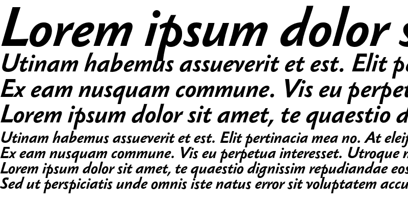 Sample of Sebastian Text Bold Italic