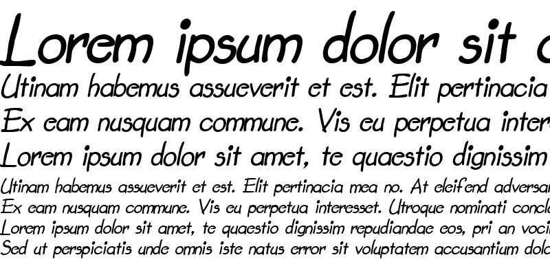 Sample of SecondGrader Italic