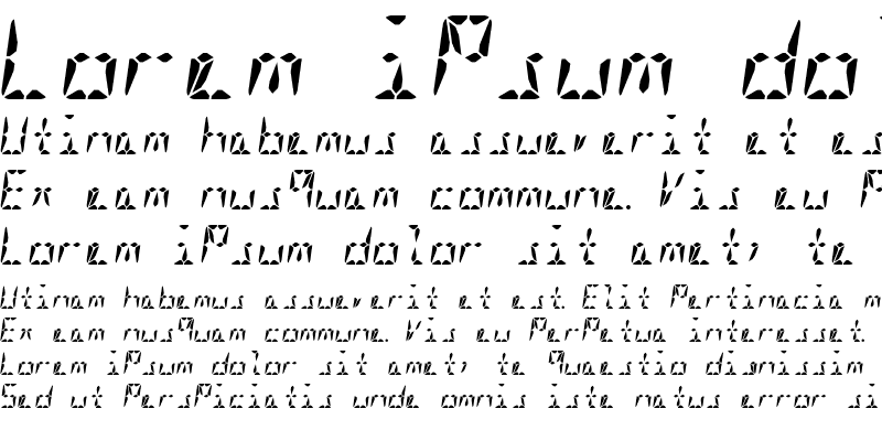 Sample of Segment16A Bold Italic