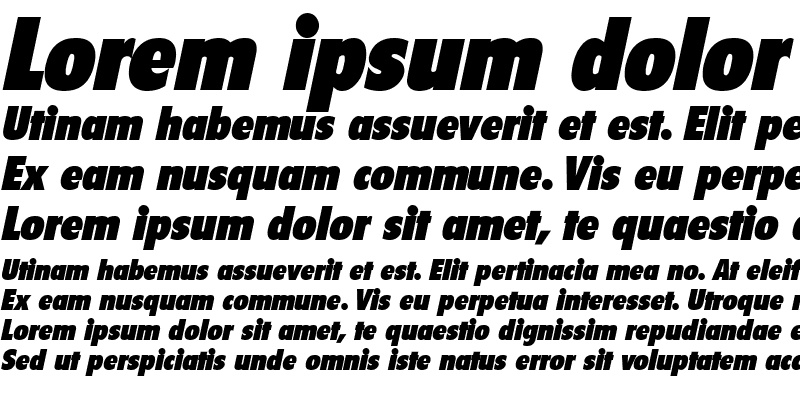 Sample of Seigh Display SSi Italic