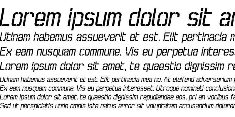 Sample of Seize Open Italic