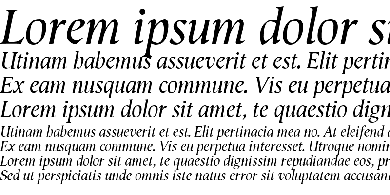 Sample of Semper Italic