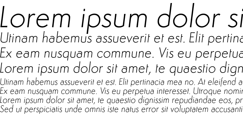 Sample of Semplicit? Light Italic