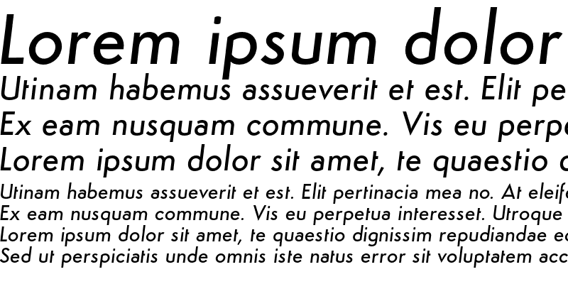 Sample of Semplicit? Medium Italic