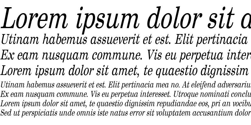 Sample of SentryCond Italic