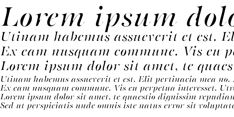 Sample of SerenaSSK Italic