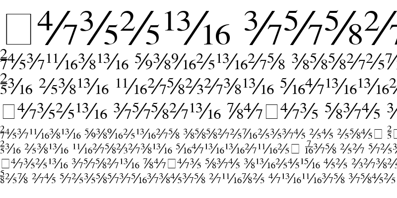 Sample of Seri Fractions Plain