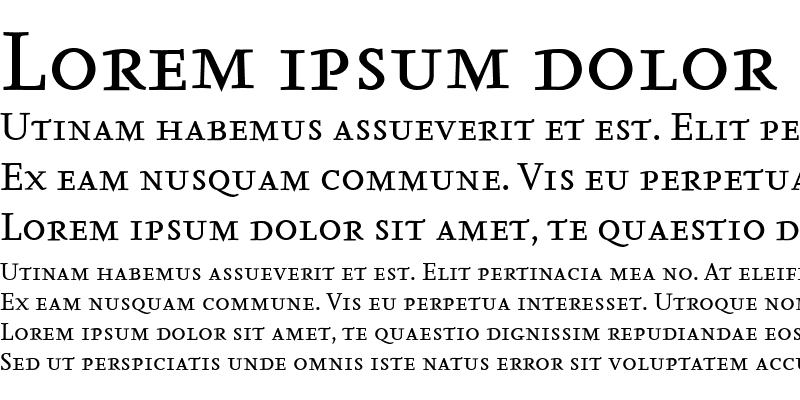 Sample of Seria-ItalicCaps