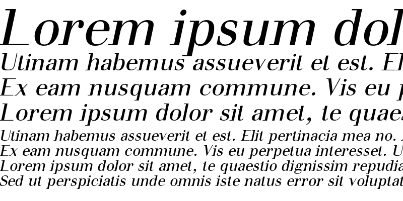 Sample of Seriar Italic