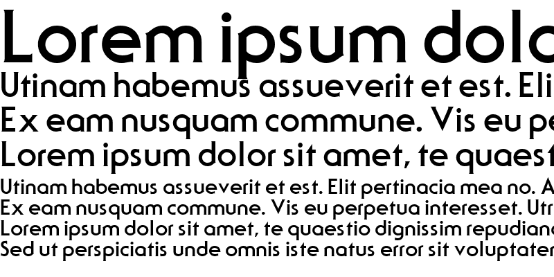 Sample of Serif Bold
