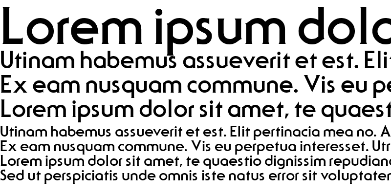 Sample of Serif Gothic Bold