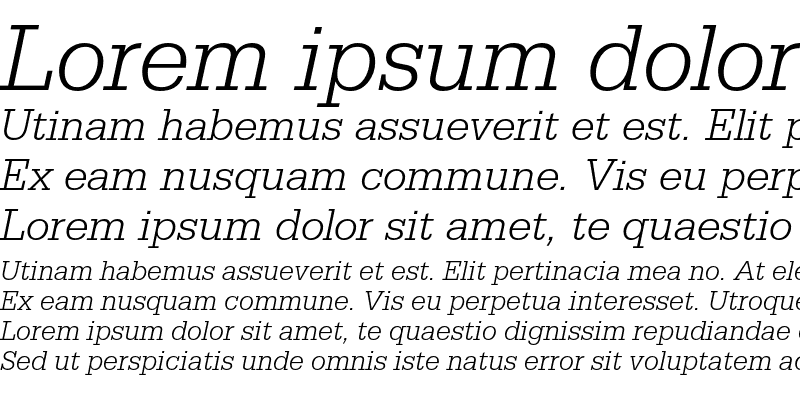 Sample of Serifa Std 46 Light Italic