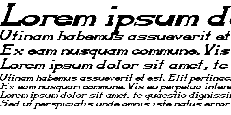 Sample of Serifonwide Italic