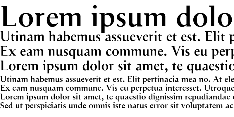 Sample of SerifSans Bold